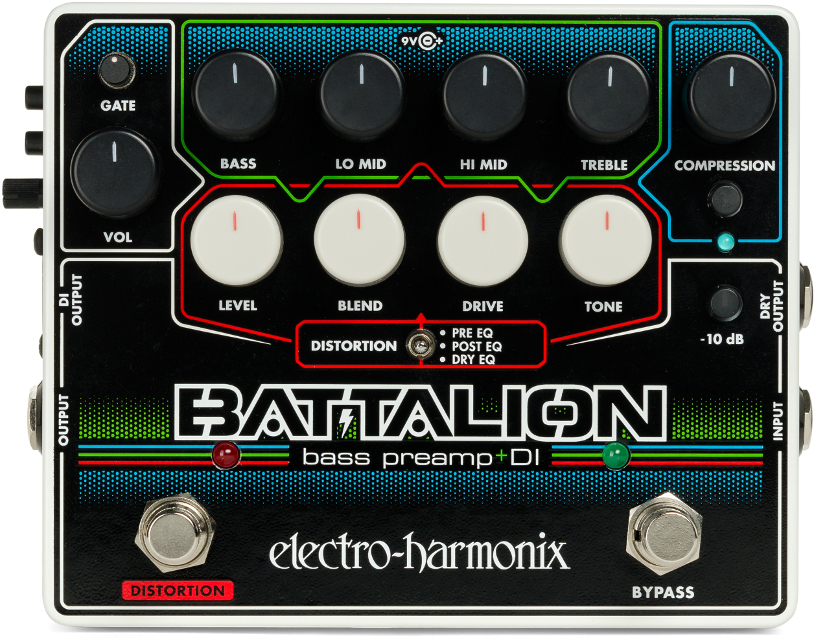Battalion Bass Preamp & DI | BATTALION | Electro-Harmonix