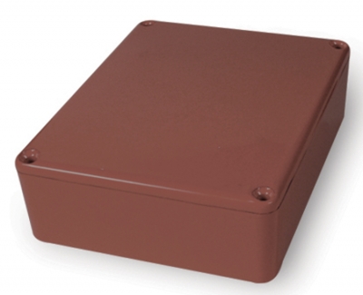 1590NS Brown Die Cast Enclosure