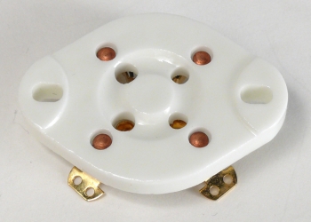 4PIN#1G 4 Pin Gold Plated Tube Socket