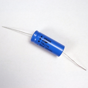 80uF/450V Sprague &quot;Atom&quot; Electrolytics Capacitor (NON-RoHS)