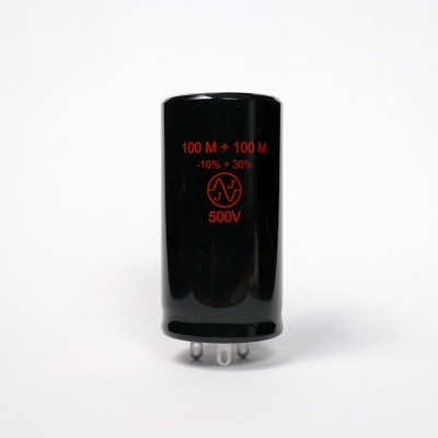 100Ufx100Uf/500V JJ Electronic Radial Capacitor (RoHS)