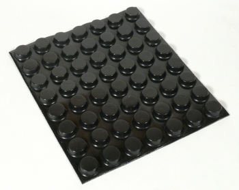 Black Rubber Feet, 56 per sheet