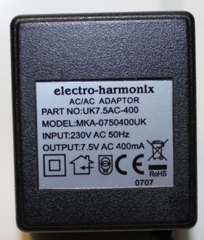 7.5V / 400mA UK Power Adaptor