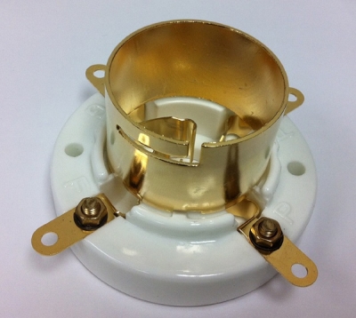 4PIN#2G 4 Pin Gold Plated Tube Socket