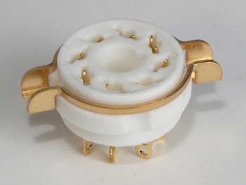 8PINBG 9 Pin Gold Plated Miniature Tube Socket