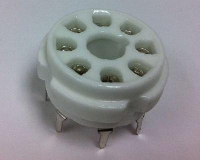 8PINPC 8 Pin Octal Style Tube Socket with Ceramic Mount