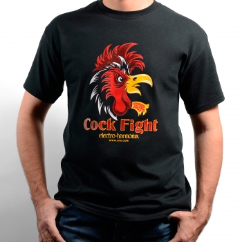 Cock Fight Tee Shirt, Medium