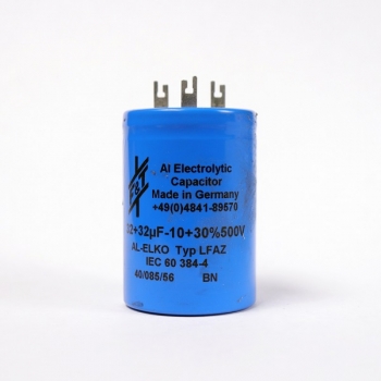 32Ufx32uF/500V F&amp;T Dual Value Radial Capacitor (RoHS)