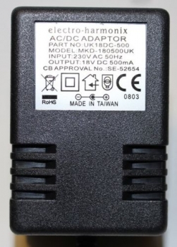 18V / 500mA UK Power Adaptor