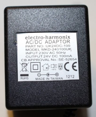 24V / 100mA UK Power Adaptor
